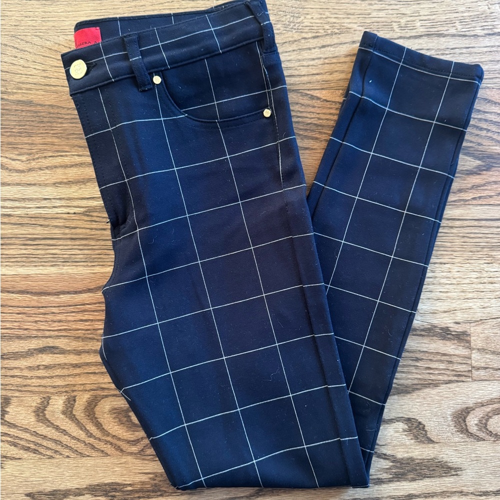 Carolina Herrera Dark Plaid Pants